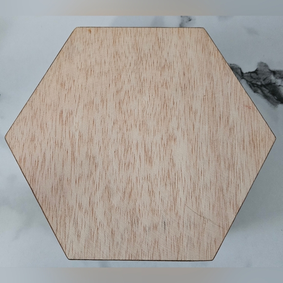 Wooden Mosaic Hexagonal Marquetry Jewelry Box From Spain- NWOT - Picture 5 of 11